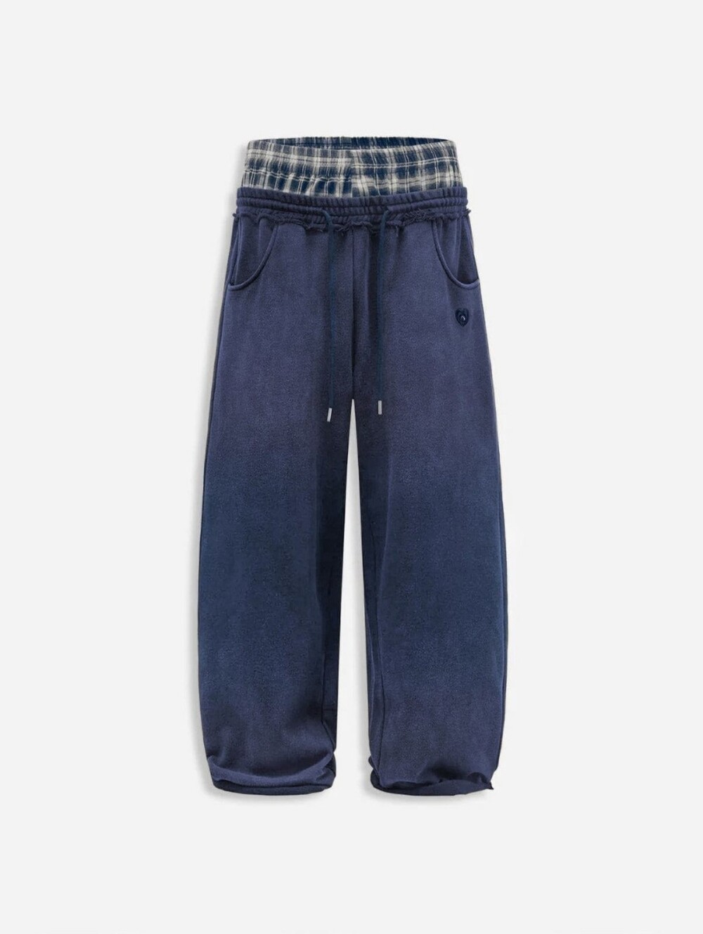 Aelfric Eden NWT Double Waist Baggy Wide Leg  Blue Vintage Wash Sweatpant Unisex